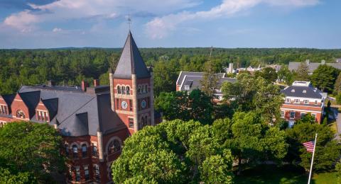 aerial image of t-hall