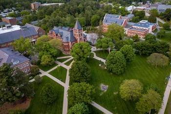 aerial of campus