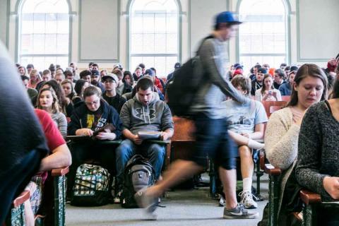 students in UNH classroom